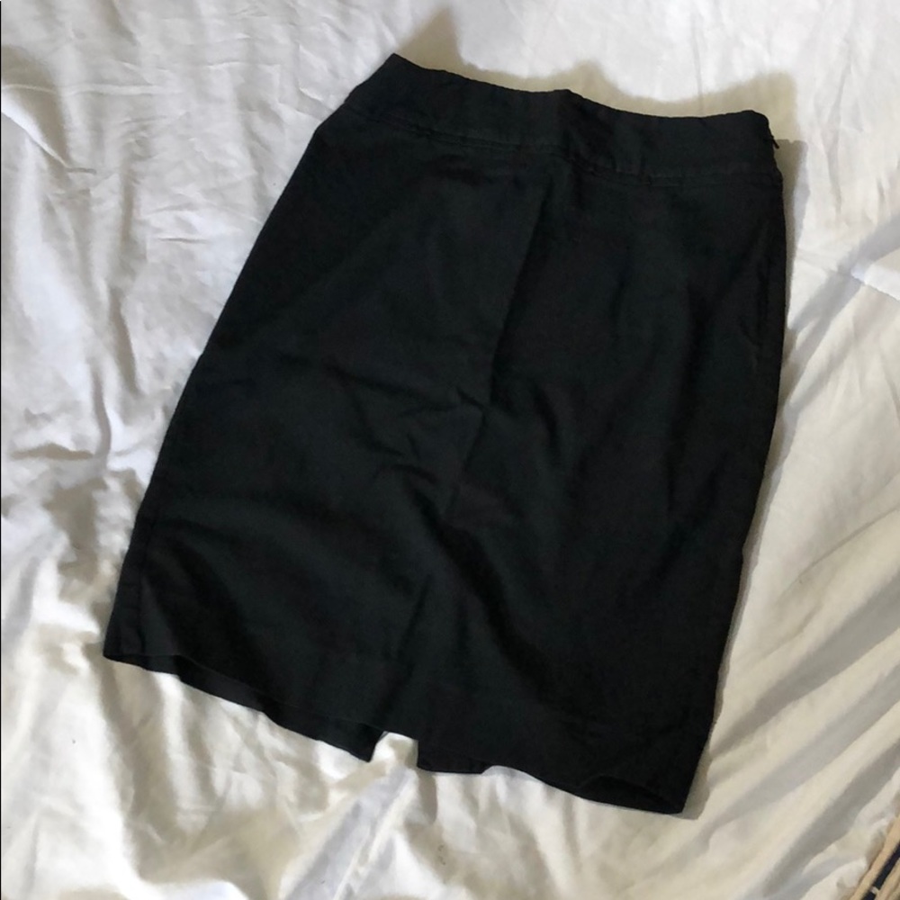 Black pencil skirt